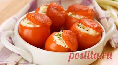 Помидоры с творогом. - Рецепты - Доставка пиццы, обедов, суши, питьевой воды домой и в офис, банкет, кейтеринг, организация мероприятий в Петербурге