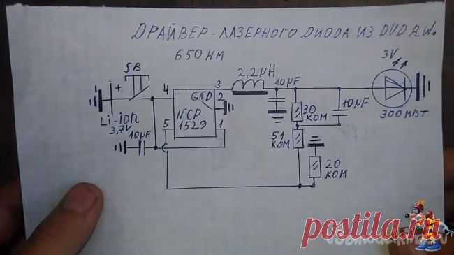 Режущий лазер из DVD привода