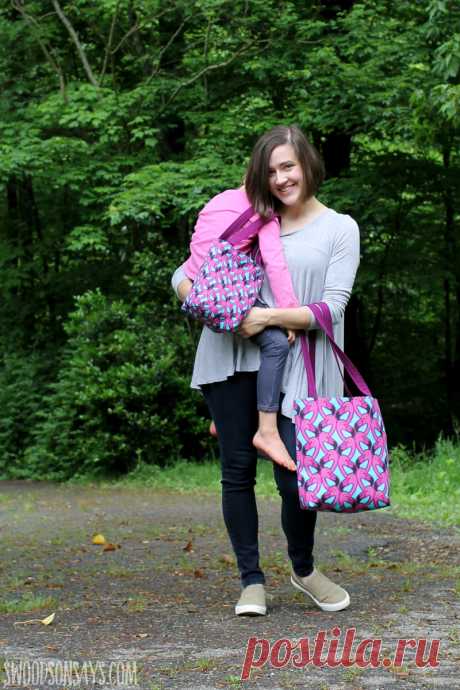 Free, easy tote bag pattern to sew - Swoodson Says