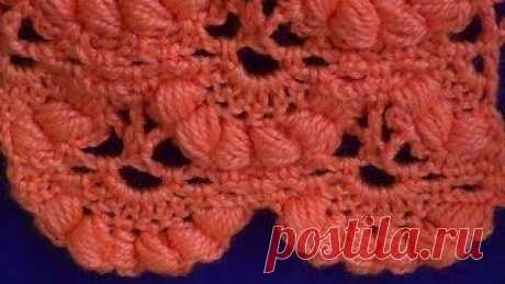 Узор Подушечки - Pattern a Pillows. Уроки вязания на видео