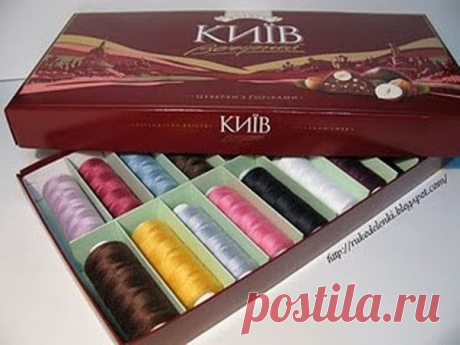 Коробочка для хранения ниток