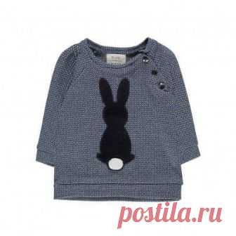 Lapin de Bon Poil Jacquard Sweatshirt Navy blue  Blune Kids