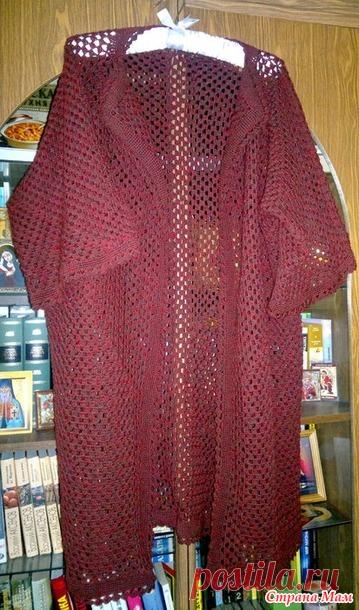 Кардиган из шестиугольников - Вязание - Страна Мам