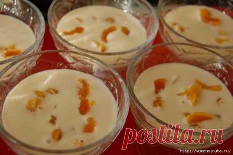 Желе из ряженки с сухофруктами