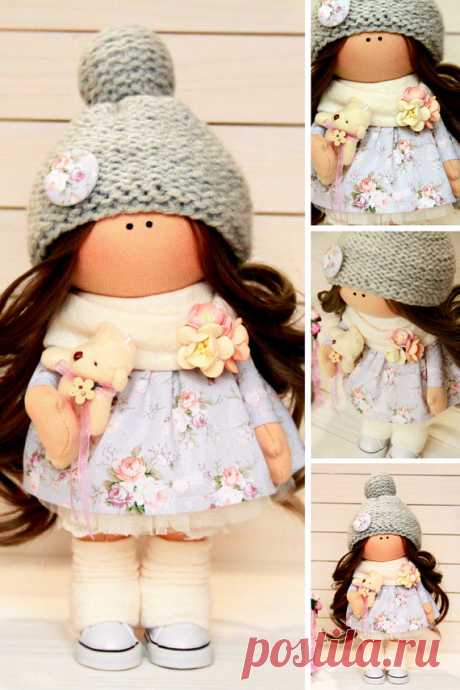 Soft doll Art doll Fabric doll Handmade doll by AnnKirillartPlace
