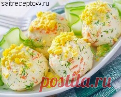 Сырные шарики с крабовыми палочками  Сайт рецептов