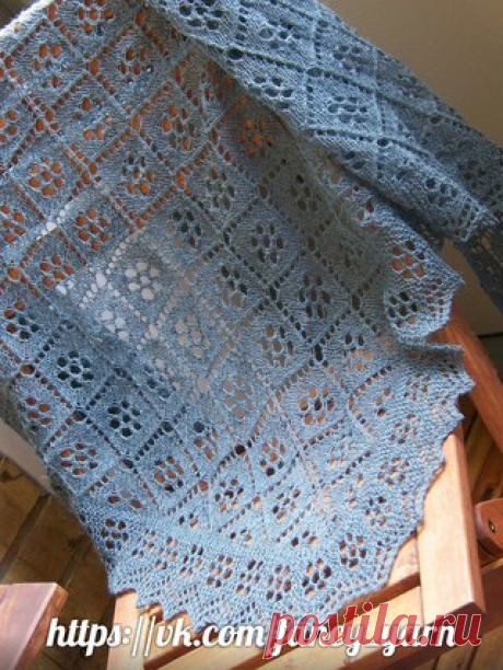 Красивая, ажурная шаль "Yarn Over" от дизайнера Nurhanne Reckweg! Прекрасное дополнение к вечернему образу!    Описание на русском языке, под фото, в pdf-файле.