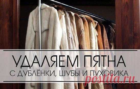 КАК УДАЛИТЬ ПЯТНА С ДУБЛЁНКИ, ШУБЫ И ПУХОВИКА. 
 
К сожалению, никто не застрахован от неприятных случайностей, которые могут привести к появлению на красивой верхней одежде уродливых пятен. Но советы, приведённые ниже, смогут выручить во многих моментах. 
 
1. Сухую грязь с дублёнки несложно счистить при помощи сухой щётки с жёсткой щетиной. Обработанное таким образом место следует потом аккуратно подтереть влажной щёточкой, смоченной в мыльном растворе, чтобы окончательно убрать всю грязь.