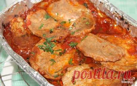 Мясо в томатном соусе - пошаговый рецепт с фото на Повар.ру