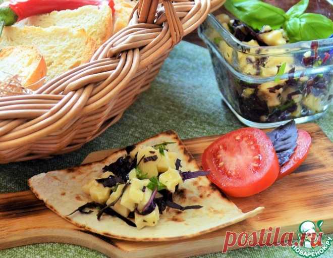 Сыр с базиликом и чесноком – кулинарный рецепт
