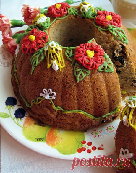 Кекс с орехами пекан и черносливом. Кекс получается пышным, ароматным и рассыпчатым.