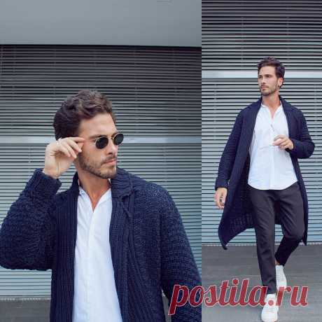 Не забываем про мужчин: 18 интересных вещей спицами | Вязание с Paradosik_Handmade | Дзен