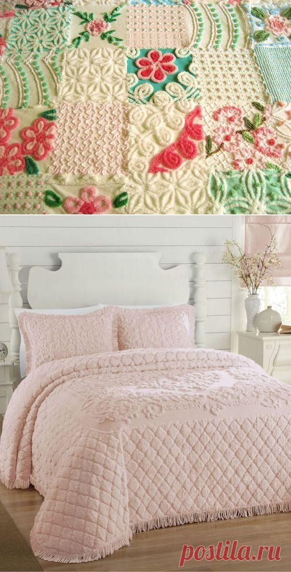 Эффектные покрывала в технике синель &#8212; Рукоделие