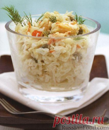 Рецепт: Салат из крабового мяса и сельдерея на RussianFood.com