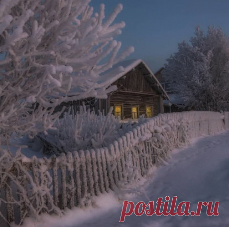 Зимний вечер... Чудесное фото!