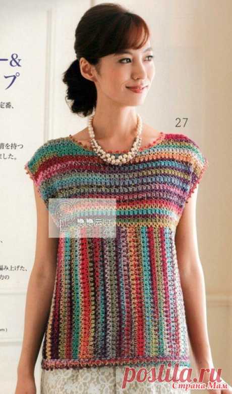 Garnir d'un empiècement carré. Crochet. - MODE TRICOTÉE + POUR FEMMES MODÉLISÉES - Pays des mamans