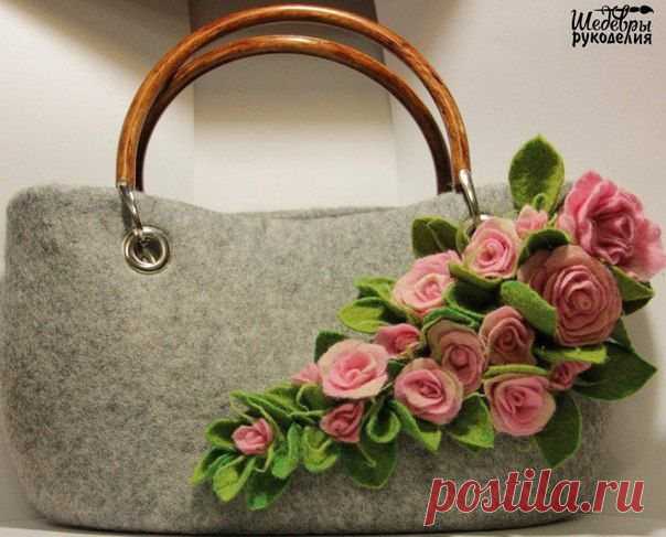 Розочки из фетра