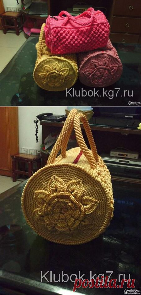 Сумочка, вязанная крючком | Клубок