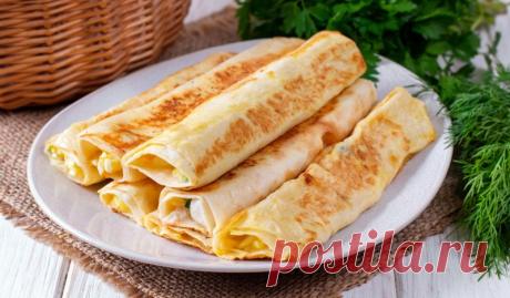 Трубочки из лаваша с картошкой и сыром - Лайфхакер