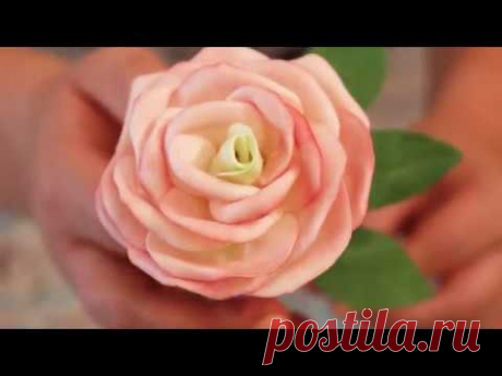 Роза из фоамирана, как натуральная/ Foam rose - YouTube

#роза #розаизфоамирана #foamrose
