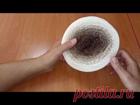 Джемпер с круглой кокеткой спицами, МК