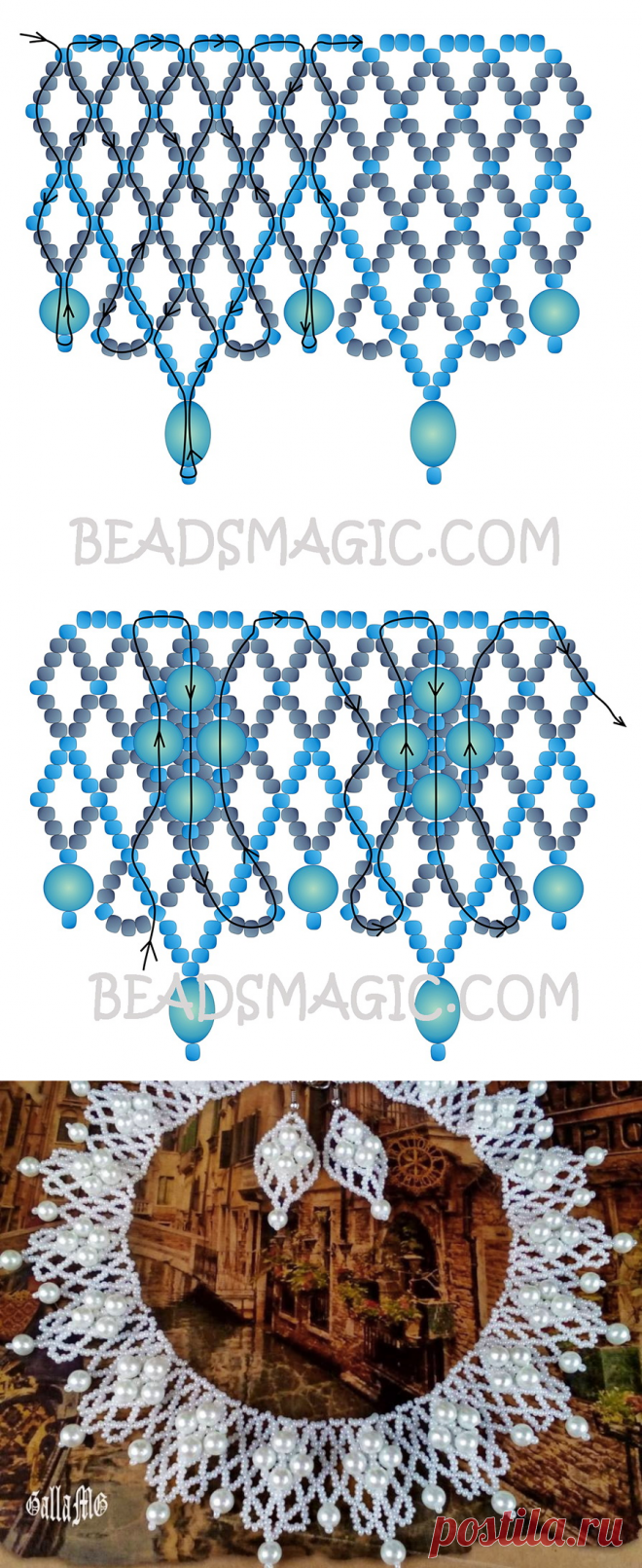 Бесплатный шаблон для ожерелье | Beads Магия