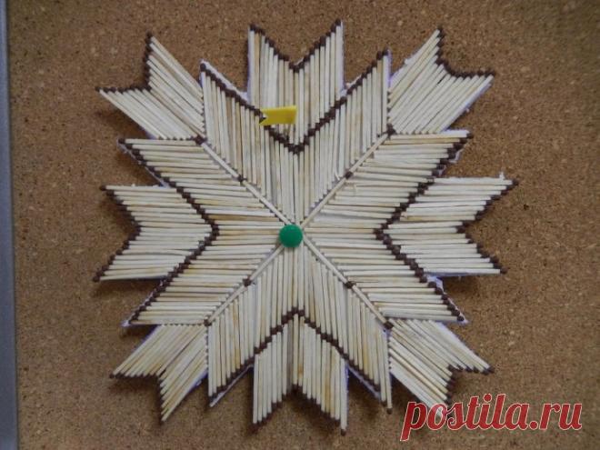 Узор из спичек &mdash; Поделки с детьми