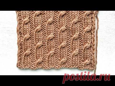 Невероятно красивые жгуты спицами 🔥 Отличный узор для вязания шапок