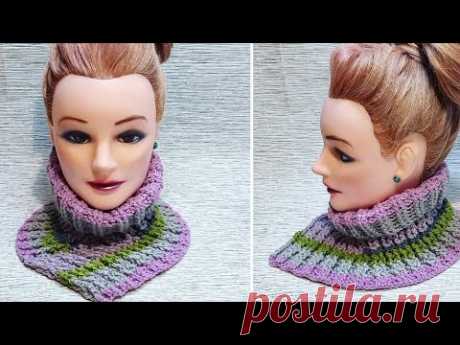 Очень простая манишка крючком🧶❤
