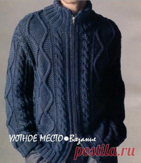 Мужской жакет на молнии