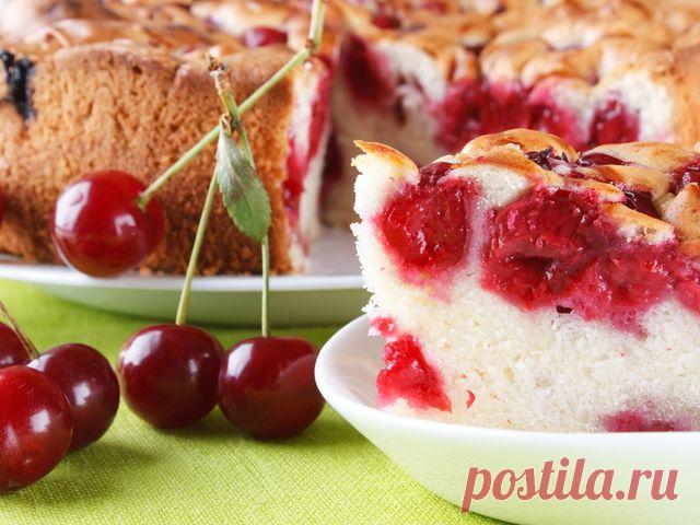 Домашний пирог с вишней и орехами - lady.tochka.net