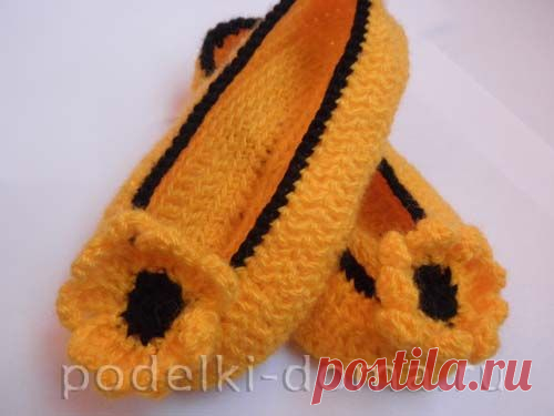 Тапочки, вязаные крючком (со схемой и описанием) | Коробочка идей и мастер-классов