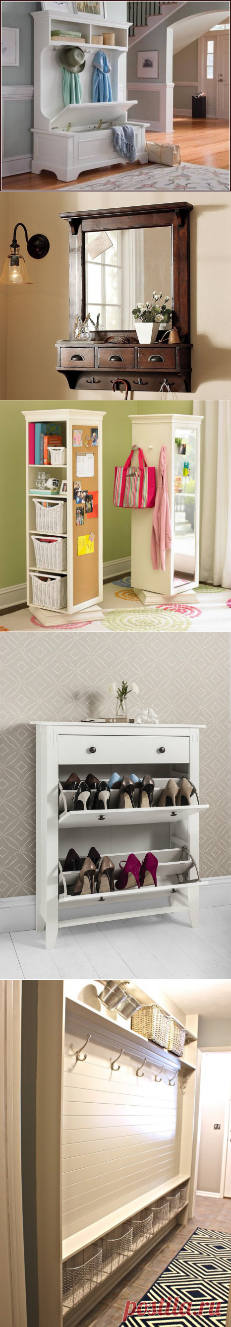 Оригинальные решения для маленькой прихожей