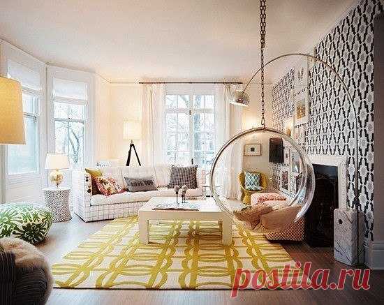 Качели в интерьере