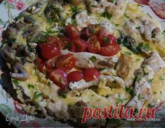 Рецепт омлета с курицей и шампиньонами Как приготовить сытный и вкусный омлет? Своим рецептом с видео делится Юлия Высоцкая: омлет с курицей и шампиньонами.