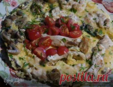 Рецепт омлета с курицей и шампиньонами Как приготовить сытный и вкусный омлет? Своим рецептом с видео делится Юлия Высоцкая: омлет с курицей и шампиньонами.