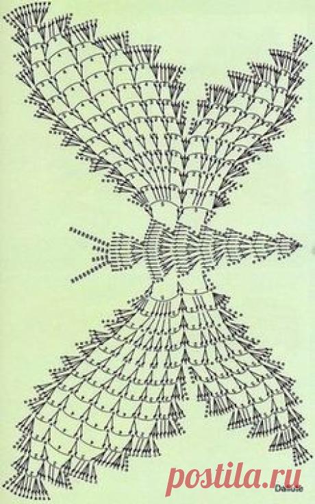 Materiales gráficos Gaby: Mariposa en ganchillo