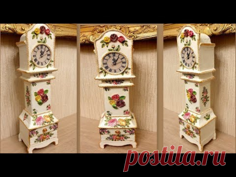 Amazing DIY/ Cardboard Project Table Clock /Hoe maak je van karton een klok