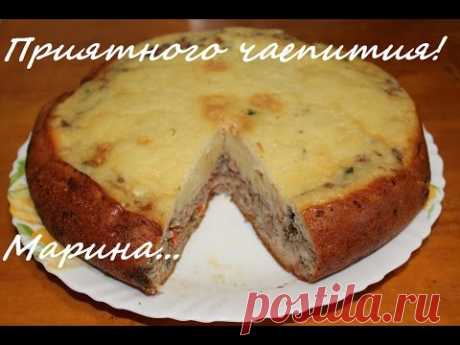 ВКУСНЫЙ МЯСНОЙ ПИРОГ ИЗ ЗАЛИВНОГО ТЕСТА В МУЛЬТИВАРКЕ #РЕЦЕПТ МЯСНОГО ПИРОГА
