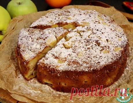 Необычная шарлотка с яблоками