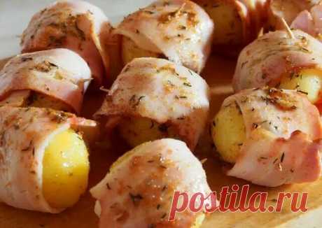 Вкуснятина к празднику - картофель в беконе. Чудо-картошка, ее всегда мало! | В саду у Валентинки | Дзен