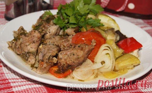 Баранина с овощами в пакете для запекания (рукаве).