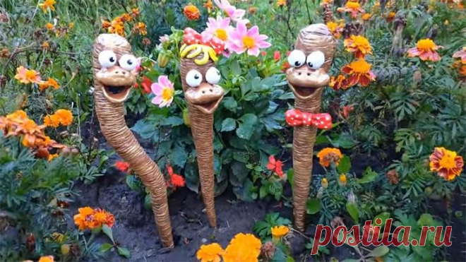 Оригинальные садовые фигурки