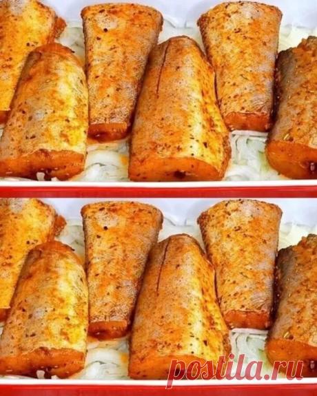 МИНТАЙ МОЖНО БЕЗ ОСОБОГО ТРУДА ПРИГОТОВИТЬ ВКУСНО.
При жарке минтай действительно не отдает аромат полностью, зато в духовке пропитается соком насквозь и на вкус станет как дорогая белая рыба.