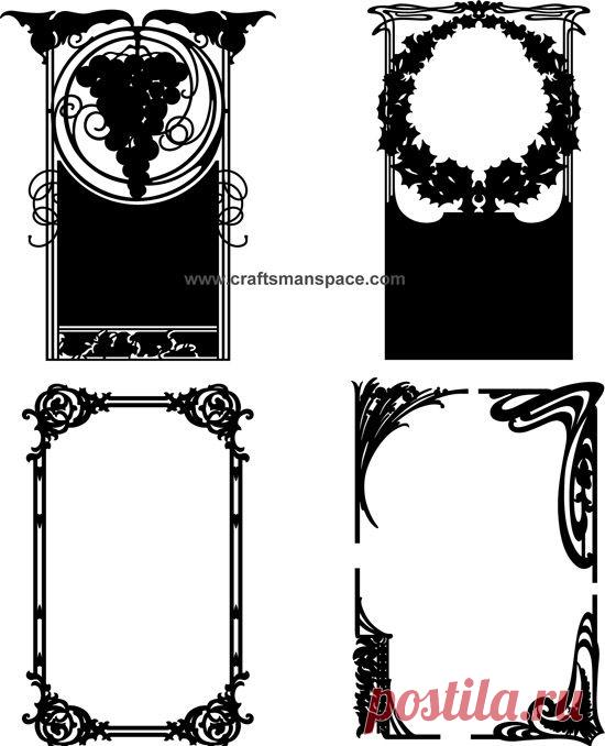 Винтажные рамки, шаблоны для гравировки в векторе | Векторные рисунки | Кисти для фотошопа, векторные изображения, картинки, рисунки в векторе, текстуры, PSD, EPS, AI