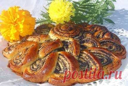 Очень эффектный пирог-рулет с маком, да еще и вкусный! | Мамам, женщинам, бабушкам и очень любознательным.