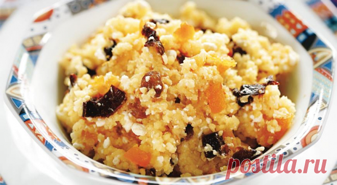 Пшенная каша с изюмом и творогом, пошаговый рецепт с фото