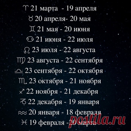 СИМВОЛЫ-ДАТЫ РОЖДЕНИЯ