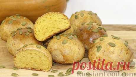 Рецепт: Тыквенные булочки с сыром на RussianFood.com