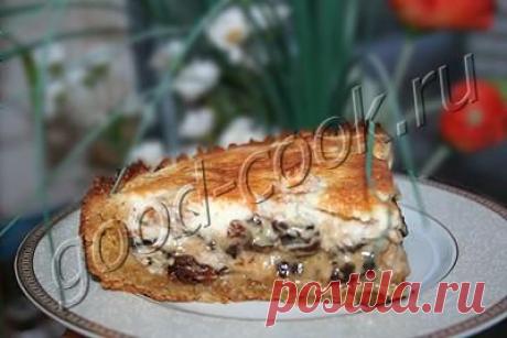 Хорошая кухня - пирог из печенья с черносливом и орехами. Кулинарная книга рецептов. Салаты, выпечка.